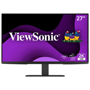 ViewSonic 27" WQHD 100Hz 5ms GTG IPS LED Monitor (VG2758-2K) - Black