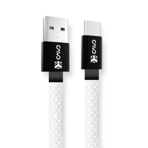 Cavo - TYPE–C Cable,Fast Charger Cable, High Speed Sync Charger Cord and USB-C Data Cord Wire, 1M- White.