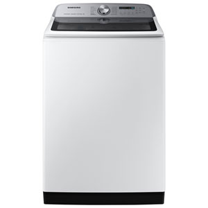 Samsung 6.0 Cu. Ft. (IEC) Top Load Impeller Washer with Sanitize Cycle, Turbo/Speed Wash, and Wi-Fi - Energy Star (WA52DG5500AWUS) - White