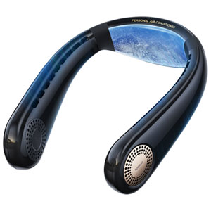 Torras COOLiFY Air 5000mAh Wearable Neck Cooling Fan - Midnight Black