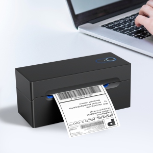 Imprimante d'Étiquettes d'Expédition Thermique Bluetooth, Imprimante d'Étiquettes d'Expédition Sans Fil 4x6 pour Colis, Prend en Charge Android, iPhone et Windows, Utilisée Largement pour Amazon, Etsy, USPS