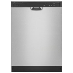Amana 24" 59dB Front-Control Dishwasher ENERGY STAR (ADFS2524RS) - Stainless Steel