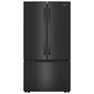 Whirlpool 36" 30.52 Cu. Ft. French Door Refrigerator with Water Dispenser (WRFF3336SB) - Black