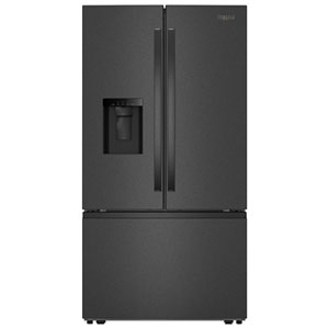 Whirlpool 36" 29.58 Cu. Ft. French Door Refrigerator with Water & Ice Dispenser (WRFF3536SV) - Blk Stnlss