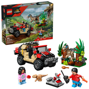 LEGO Jurassic World : Évasion tout-terrain du Raptor - 285 pièces (76972)