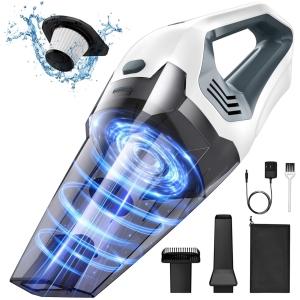 Cordless Bagless Handheld Vacuum for Car, Stairs & Pet Hair with 9000Pa Suction, HEPA Filter, Quick Charge, 20 Min Runtime