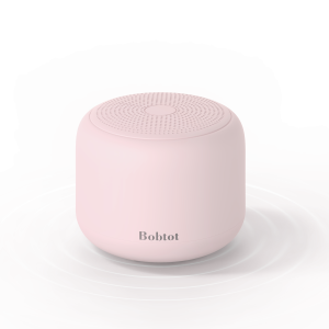 Bobtot Portable Bluetooth Speakers with Strap, Wireless IPX5 Waterproof Mini Speaker with Loud Stereo Sound, 20 Hours Playtime, Rechargeable Battery, Built-in Microphone, Pink