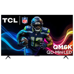 TCL 65" QM6K Series 4K UHD HDR QD-Mini LED 144Hz Dolby Atmos Google TV Smart TV (65QM6K) - 2025 - Great for Movies & Gaming