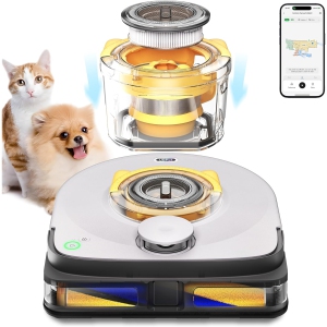 UBPet V10 Robot Vacuum for Pet Hair with 22000Pa Suction, App Control, Obstacle Avoidance