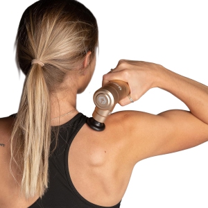 ROLL Recovery R1 Percussion Massage Gun, Full Body Muscle Massage, Rechargeable Battery Powered - Champagne Gold