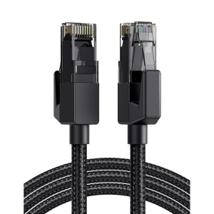 Cat 6 Ethernet Cable Braided Cat6 Gigabit High Speed 1000Mbps Internet Cable RJ45 Shielded Network LAN Cord Compatible for PC PS5 PS4 PS3 Xbox Smart TV Router 3FT