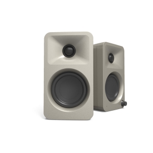 Kanto ORA 100W Powered Reference Desktop Speakers with Bluetooth and USB-C - Moon, Pair