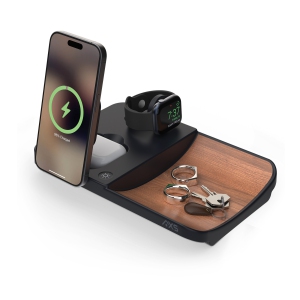 AXS Executive Tray 3-in-1 Wireless Charger | Brown