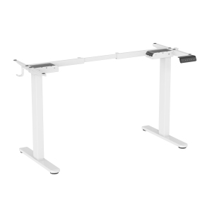 Uplite Dual Motor Electric Stand Up Desk Frame, Height & Width Adjustable Ergonomic Sit Standing Motorized Heavy Duty Table Frame (Frame Only)