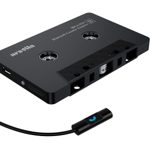 Arsvita - Bluetooth 5.0 Cassette to Aux Adapter for Car, Tape Audio Adapter, Hands-Free Call
