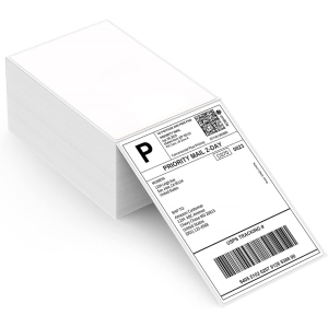 MUNBYN Thermal Label, 4x6", White, 1 Roll, 500 Sheets