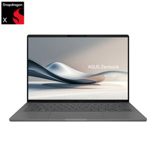 ASUS Zenbook A14 14" Copilot+ Business Laptop - Snapdragon X - 16GB LPDDR5X - 1TB SSD - Windows 11 Home - Iceland Grey