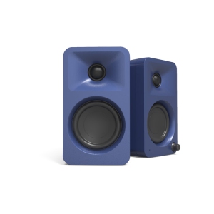 Kanto ORA 100W Powered Reference Desktop Speakers with Bluetooth and USB-C - Matte Blue, Pair