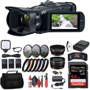 Canon Vixia HF G70 UHD 4K Camcorder with 64GB Memory Card, 2 x BP828, and More