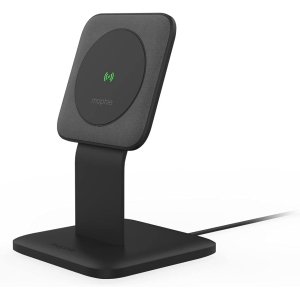 Mophie - 15W Wireless Charging Stand Compatible with snap and MagSafe for Smartphones, iPhone, Google Pixel, Samsung Galaxy, Qi-Enabled Devices