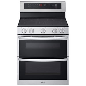 LG 30" 7.3 Cu. Ft. Probake Convection Double Oven Freestanding Electric Range with Air Sous-Vide (LDEL7324SE) - Stainless Steel