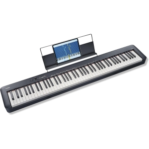 Casio CDP-S110 Digital Piano – Black, 88 keys with Scaled Hammer Action Keyboard II, Built-in Speakers, Connectivity Options, App Integration, High-Quality Sound Engine