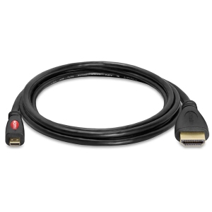 Cmple - Micro HDMI to HDMI Cable 6ft, Micro HDMI Cable Male to Male 4k Camera HDMI Cables for Capture Card, Video Camera, Action Camera, Pocket Camera - Black