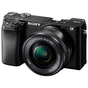 Sony Alpha 6100 APS-C Mirrorless Camera with 16-50mm Lens Kit - Black