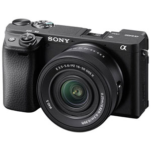 Appareil photo sans miroir Sony Alpha 6400 APS-C avec kit d'objectif 16-50mm - Noir