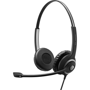 EPOS EPOS IMPACT SC 268 Headset - Stereo - Easy Disconnect - Wired - On-ear - Binaural - Ear-cup - Noise Cancelling, Condenser Microphone - Black Earphone Black (1000658)