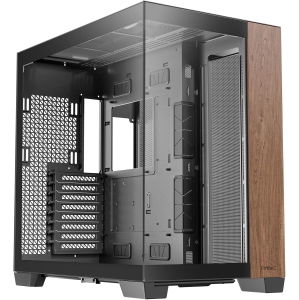 Antec C8 Wood, Fans not Included, Wooden Front Panel, Dual-Chamber Layout