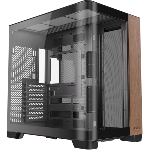 Antec C8 Curve Wood, Fans not Included, Wooden Front Panel, Super Wide Angle Single Curved Glass