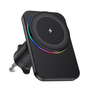 Car Wireless Charger Auto Car Mount Phone Holder Stand For iPhone 16 15 14 13 Samsung Xiaomi 15W Fast Charging (Rectangle)