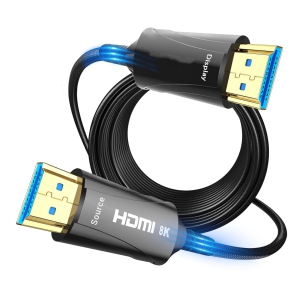 NIERBO 2.1 HDMI Cable 75 Feet - 8K Ultra High Speed HDMI Cable/48Gbps/8K 60hz/4K 120hz/Braided/eARC for HDTV, PS5, PS4, Xbox, Blu-ray