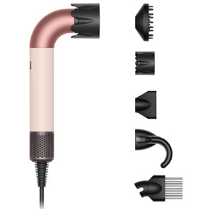 Dyson Supersonic r Ionic Professional Hair Dryer 1600W with Diffuser & Concentrator 4 Heat Settings - Ceramic Pink/Rose Gold