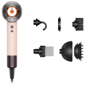 Dyson Supersonic Nural Ionic Quiet Hair Dryer 1600W with Diffuser & Concentrator 4 Heat Settings - Ceramic Pink/Rose Gold