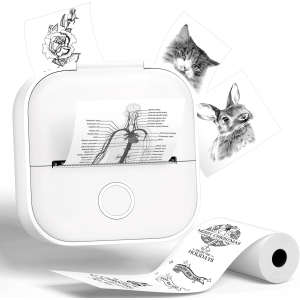 Phomemo T02 Bluebooth Mini Printer Portable Thermal Printer Inkless Sticker Printer for Study Graphics, Anatomical Diagrams, Photos, Students