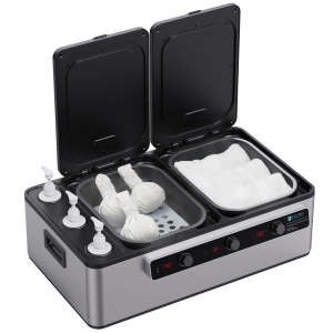 Master Massage Professional Electric 2 in 1 Massage Stone Heater/Steam Cooking Heater & 3 Bottle Massage Oil & Lotion &Gel Warmer-Digital Multifunctional Heating Equipment Combo
