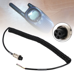1Pc Radio Speaker Mic Microphone 4Pin Cable For Pr550 Pr3100 Car Walkie Talkie