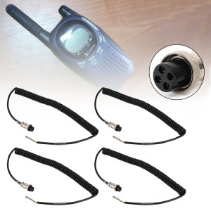 4Pcs Radio Speaker Mic Microphone 4Pin Cable For Pr550 Pr3100 Car Walkie Talkie