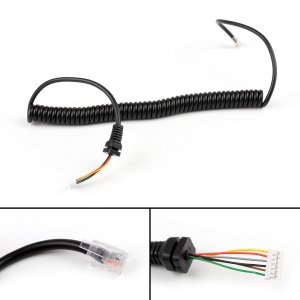 5Pcs RJ45 6PIN Speaker Mic Cable Line Cord For Yaesu MH48A FT-8800 FT-1802 Radio
