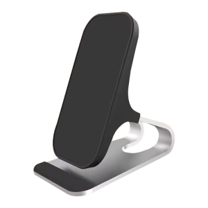 2 in 1 15W Wireless Charger and Car Holder Qi Quick Charge for iPhone 12 13 Android Wireless Charger Stand (silver)