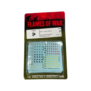Flames of WarItalian Decals New