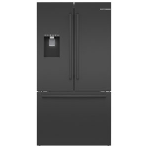 Bosch 36" 26 Cu. Ft. French Door Refrigerator with Water & Ice Dispenser (B36FD52SNB) - Black