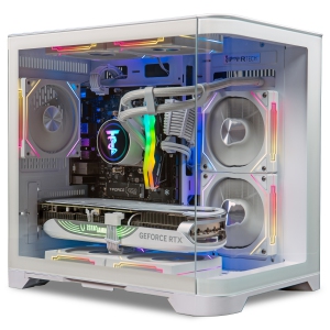 ViprTech Reaper 4.0 Liquid-Cooled PC - AMD Ryzen 7 8700F (5.0Ghz Turbo), RTX 5070 12GB, 32GB DDR5, 2TB SSD, VR-Ready, Streaming, Win 11, Gaming Desktop Computer, Arctic White