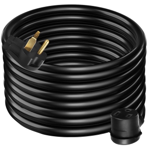 VEVOR 50Ft 30A Extension Cord for Portable Welders, MIG TIG Plasma Welding Cord, Welding Extension Cord Tested to UL Standards