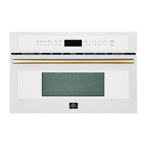 Forno Oliena Espresso White 30 Inch Built-In Microwave Convection Oven, 1.6 cu.ft., 1000W/1750W