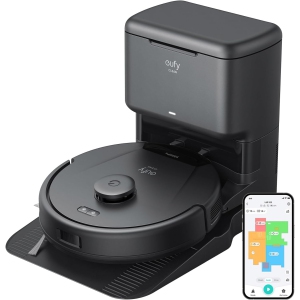 eufy RoboVac L60 Robot Vacuum for Multi-Surface with Self-Emptying Dock, 5,000 Pa, LiDAR, Hair Detangling