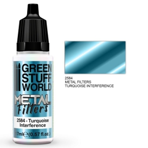 Green Stuff World Metallics Metal Filters - Turquoise Interference