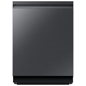 Samsung 24" 38dB Smart Top-Control AI Wash Dishwasher with Third Rack (DW90F89T0UMTAA) - Matte Black Stainless Steel